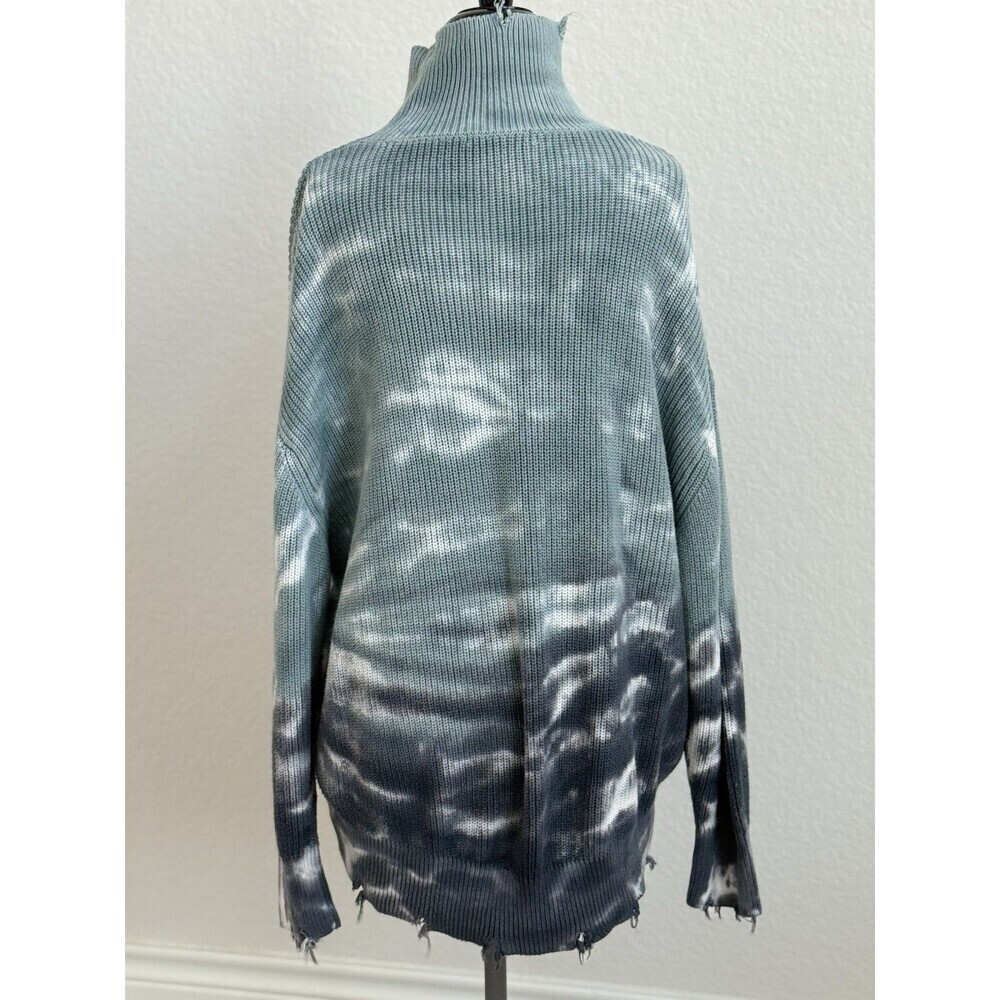 Young Fabulous & Broke Cameron Raw Distress Oversized Turtleneck Sweater S/M - Picture 3 of 9